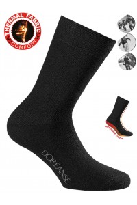 Шкарпетки чоловічі термо з махровою стопою Doreanse Thermo Comfort арт. 755-01 / Чорний /